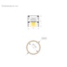 Suspension LED SOLARIS circulaire 90cm 38W DALI - Image 4