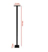 Support Noir pour Projecteur LED – Hauteur 100 cm – Fixation Robuste pour Éclairage Extérieur - Image 7