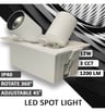 Downlight LED 12W rectangulaire orientable CCT - Image 3