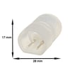 Connecteur néon LED circulaire 220V 360° 8W - Image 2
