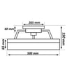 Ventilateur Plafond LED CRETA 30W 6CCT Noir 50cm IP20 - Image 2