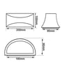 Applique Linéaire LED WASHINGTON Blanc 0,44m 6000K IP54 - Image 2